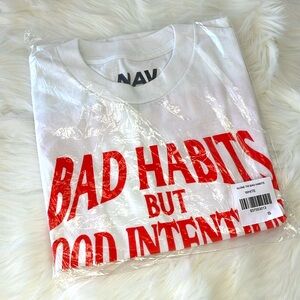 VLONE x‎ NAV Bad Habits But Good Intentions T-shirt